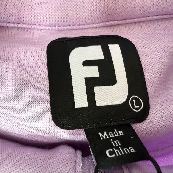 FootJoy Foot Joy FJ Heather Yoke 1/2 Zip Vest Large Lavender Mens Golf NEW 1018 - Picture 5 of 6